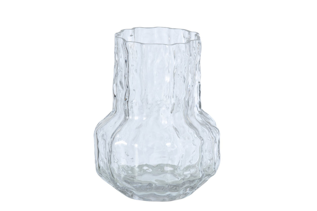 J-Line vaas Onregelmatig - glas - transparant