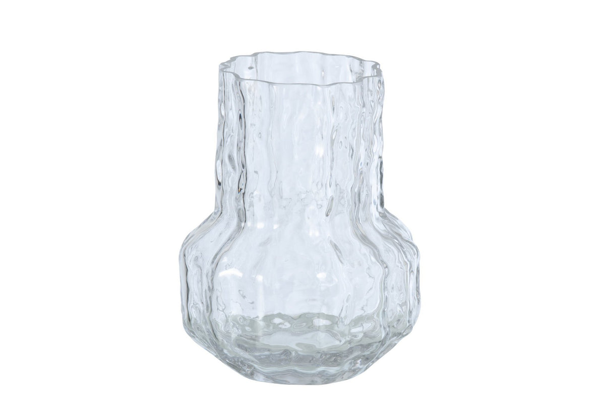 J-Line vaas Onregelmatig - glas - transparant