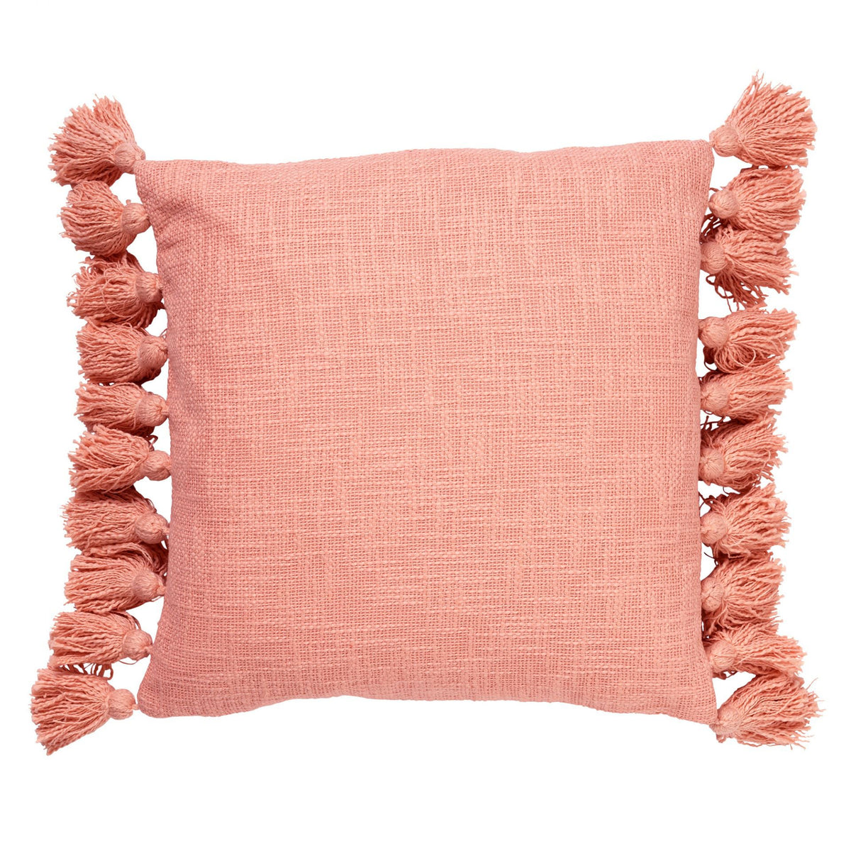 Nederlands decor Ruby - Kussen katoen 45x45 cm gedempte klei - roze