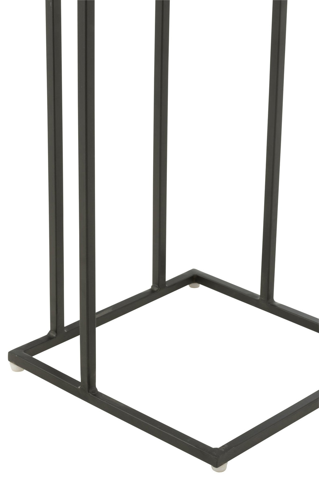 J-Line bijzettafel Vierkant - hout/epoxyhars - naturel/wit