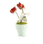 Bouwpakket 3D Model DIY Rode Roos in Pot- gekleurd- metaal