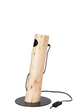 J-Line tafellamp Silas Berangan - hout - naturel