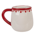 Mok 375 ml Wit Keramiek Sneeuwvlokken