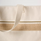 Laptoptas | Katoenen canvas jute-accent