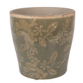 Bloempot Ø 14x13 cm Groen Keramiek