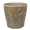 Bloempot Ø 14x13 cm Groen Keramiek