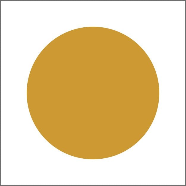 Blanco etiketten - Rond 35mm - mat goud