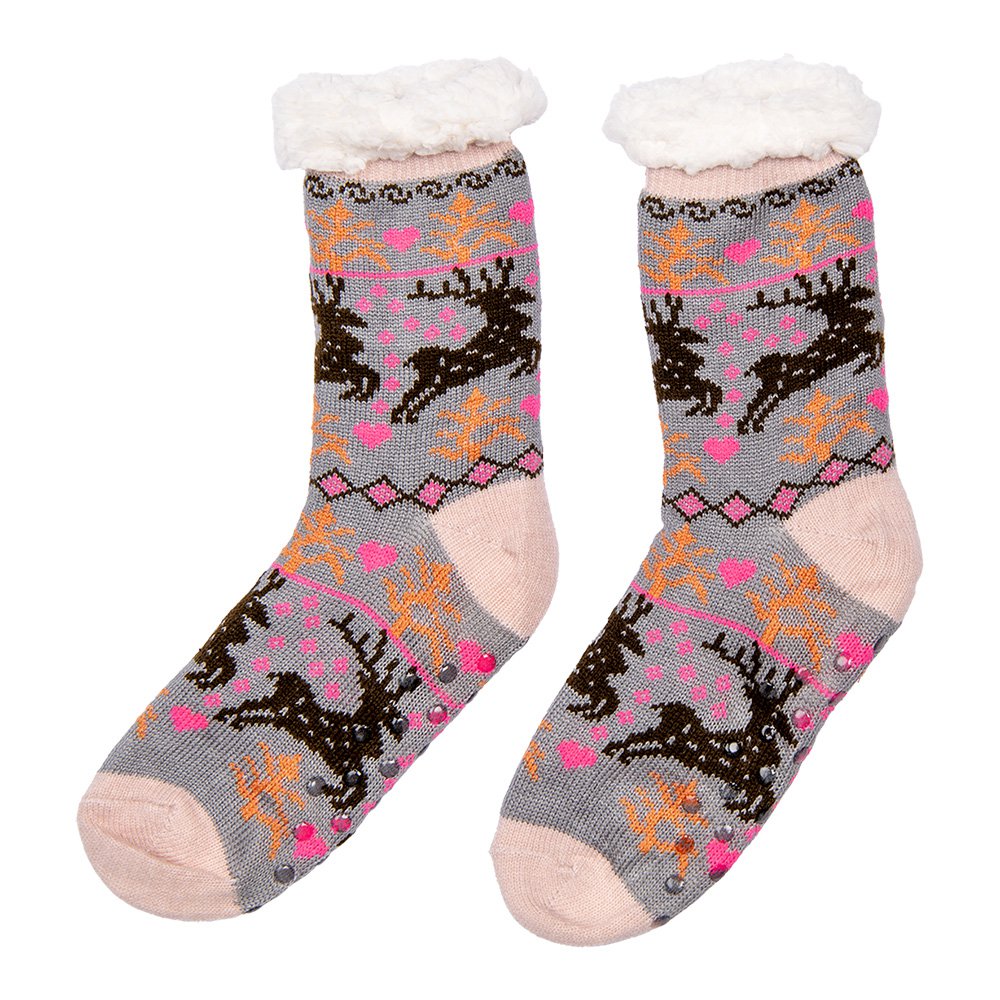 Kerstsokken set van 12 one size Meerkleurig Synthetisch Hert