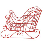 Arrenslee Kerst Groot 90x51x68 cm Rood Metaal