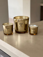 Luxe en duurzame geurkaars Doux - Goud - S