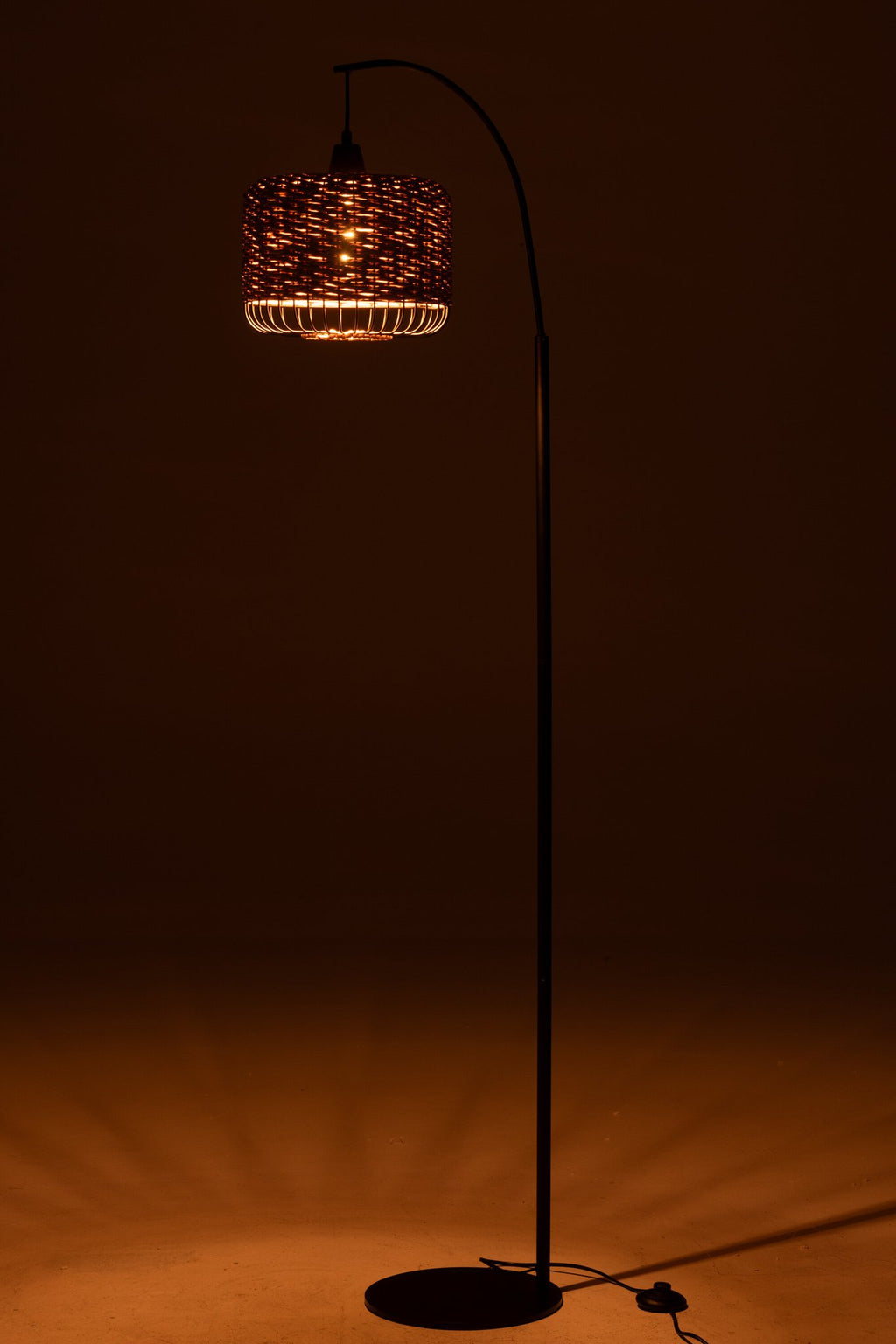 J-Line Staanlamp Lanterne Metaal Naturel