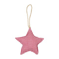 Hanger katoen ster donker rood 16cm