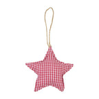 Hanger katoen ster donker rood 16cm