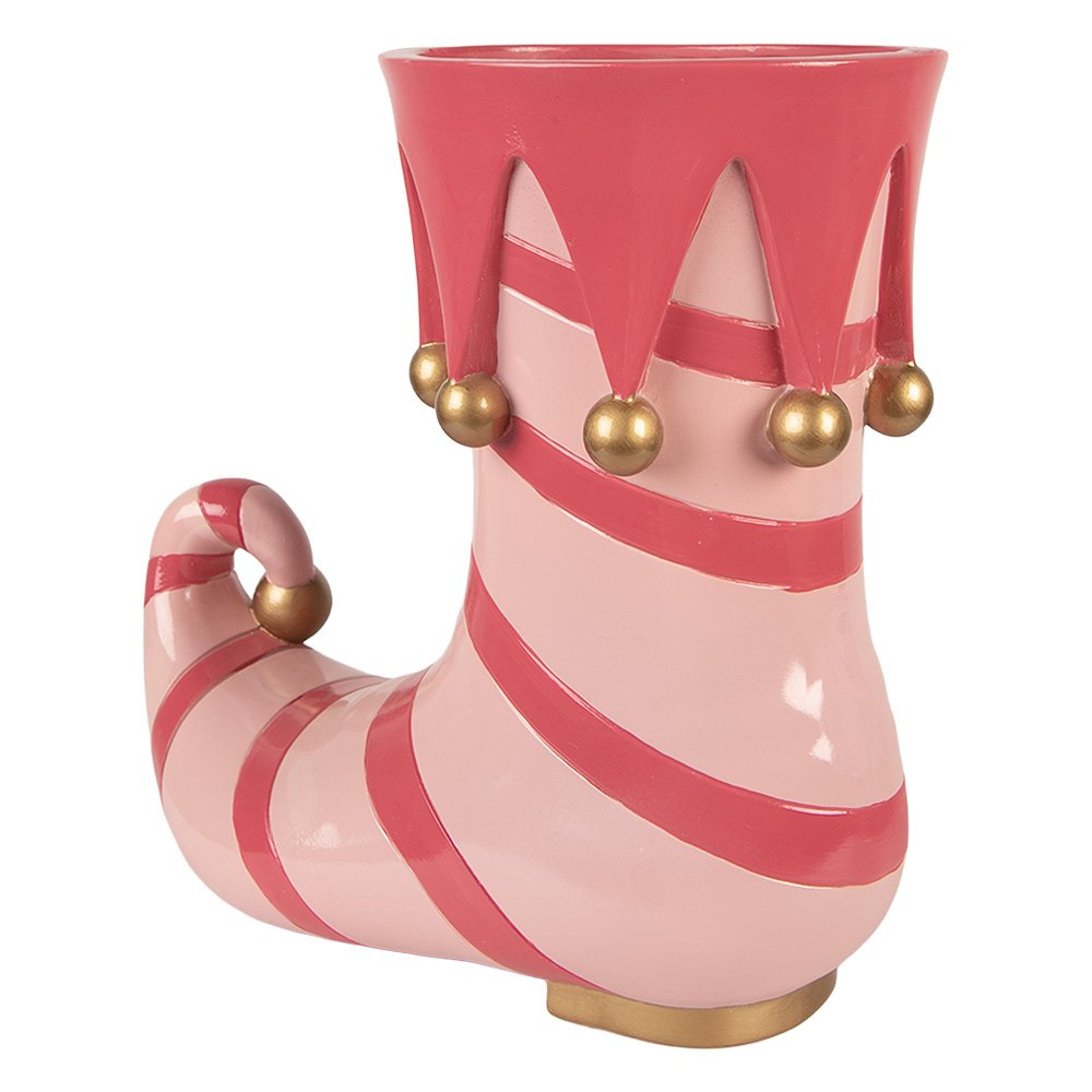 Bloempot Laars 35x17x32 cm Roze Kunststof