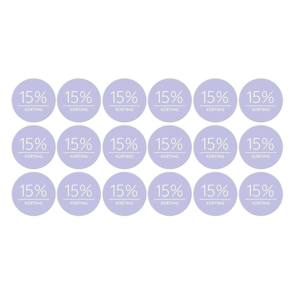 Kortingsstickers op rol - 500 stuks