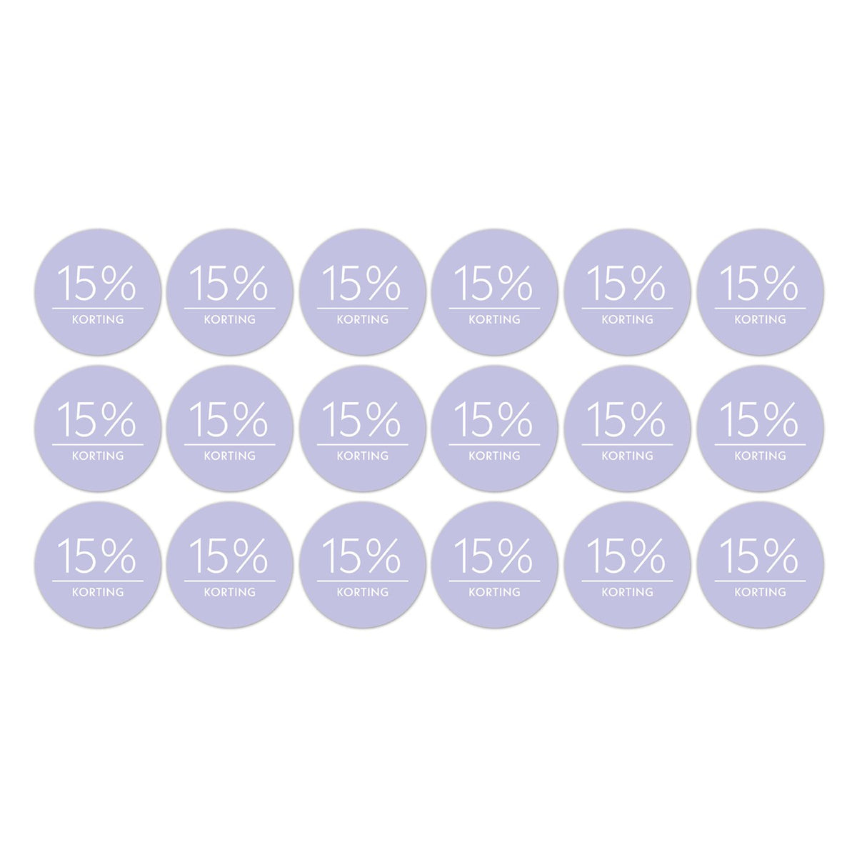 Kortingsstickers op rol - 500 stuks
