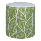 Lilou Poef bladeren groen 40x40x45cm