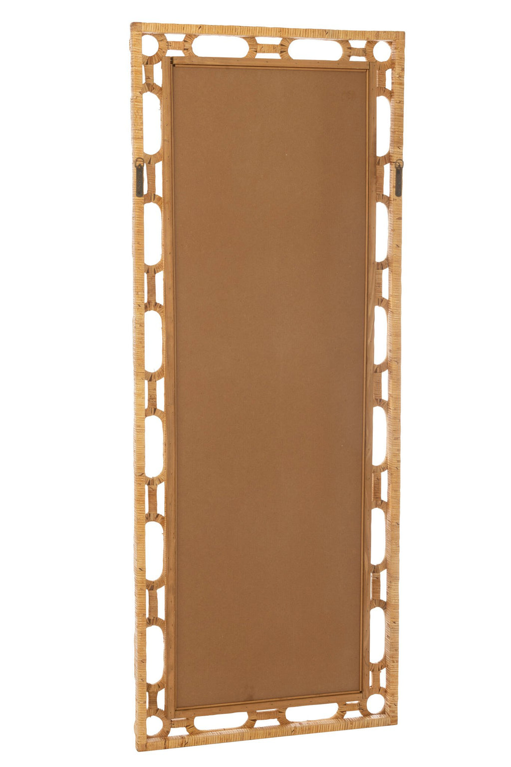 J-Line spiegel Ring - hout - naturel - L