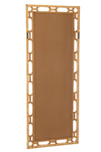 J-Line spiegel Ring - hout - naturel - L
