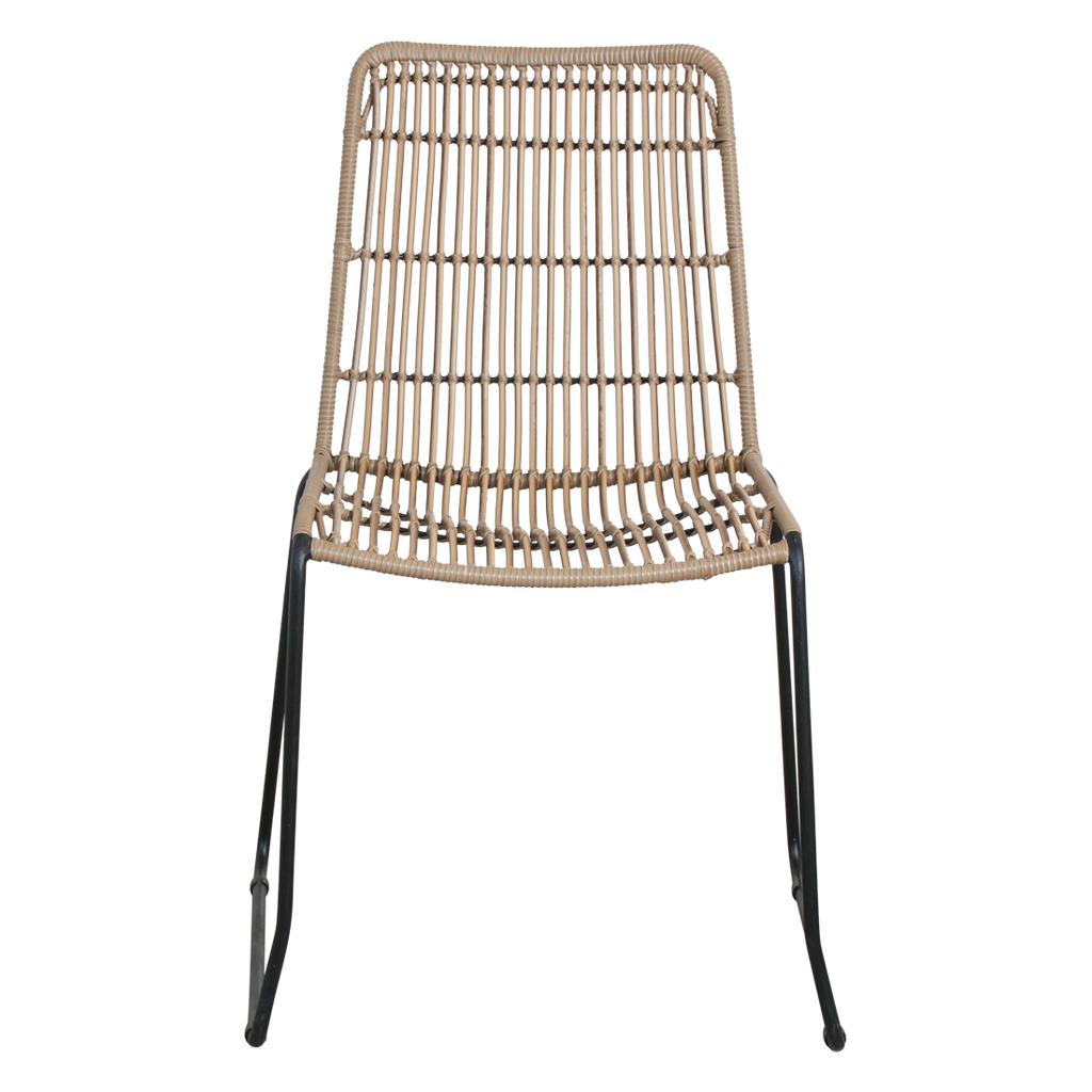 Jane slim tuinstoel naturel - 45x42x86 cm