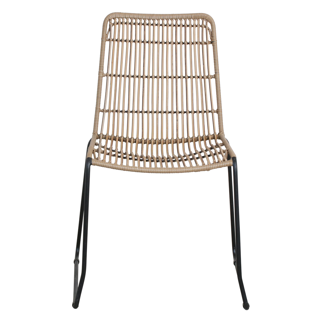 Jane slim tuinstoel naturel - 45x42x86 cm