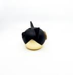 Verdeelde gouden piggy bank