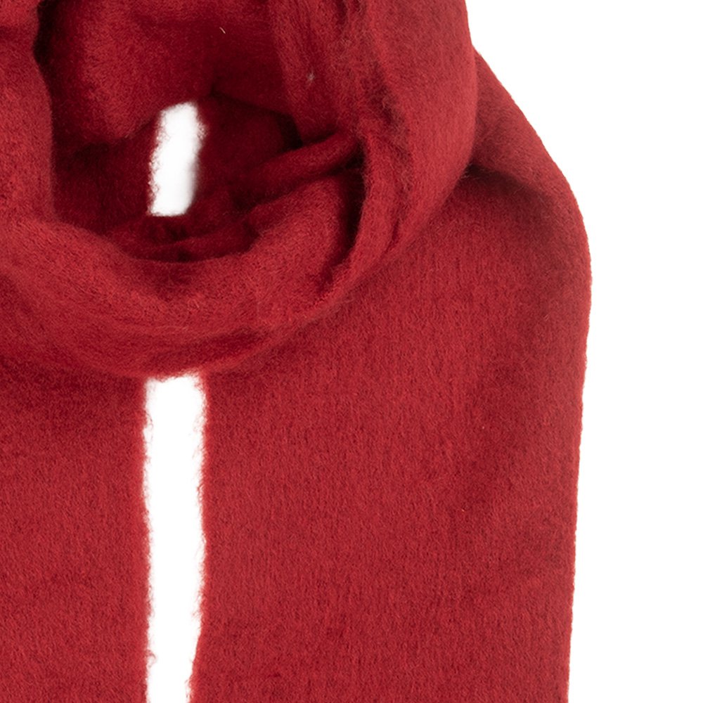 Wintersjaal Dames 40x190 cm Rood Textiel