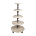 Etagère 5 Laags Ø 71x143 cm wit Grijs thoun