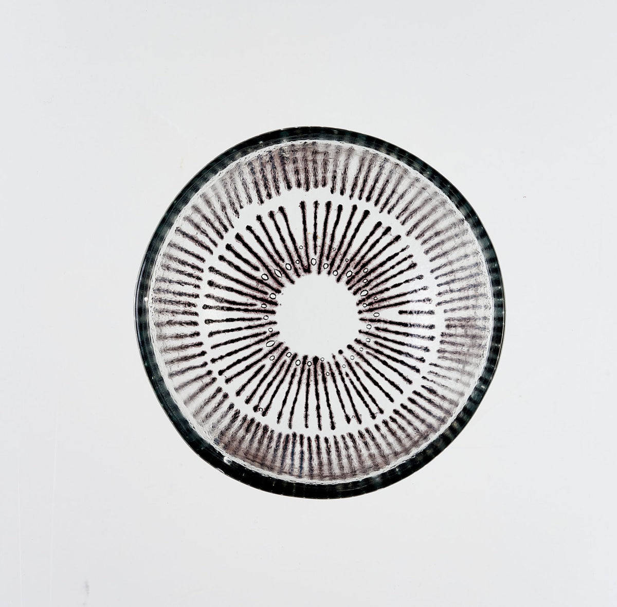 Rays Bowl Tray 12x5 zwarte strepen
