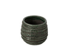 J-Line Bloempot - keramiek - petrolblauw - small