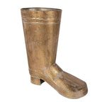 Planthouder Laars 37 cm Goudkleurig Metaal Plantenpot