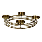 Kandelaar Hagony Goud 36x8 cm