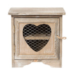 Eierkastje 19x14x19 cm Bruin Hout Hart Eierhouder
