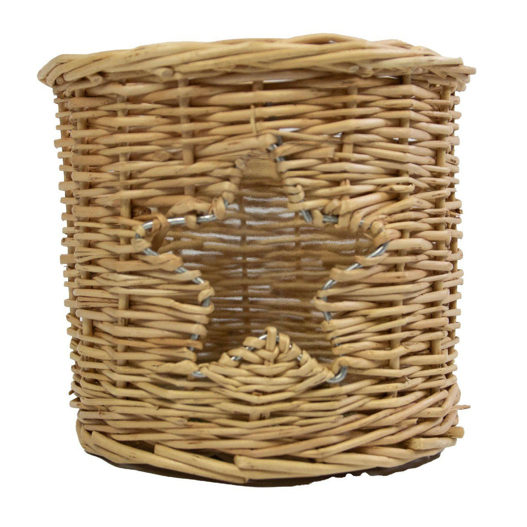 Rotan windlicht ster 13cm
