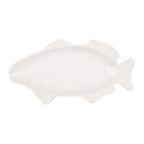 Schaal Vis 30x15x3 cm Wit Keramiek