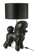 J-Line lamp Hond Poodle - polyresin - zwart