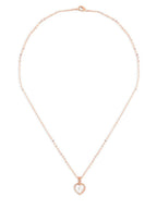 Rosévergulde hanger met CZ-knopen – ketting – eigentijdse stijl – ketting van 22 cm