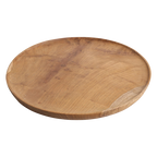 Teakhouten decoratief bord