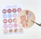 Stickervel A5 | birthday girls stickers