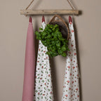 Theedoek 50x70 cm Rood Wit Katoen Ruit Keukenhanddoek