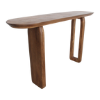 Bullnose consoletafel mangohout bruin - 140cm