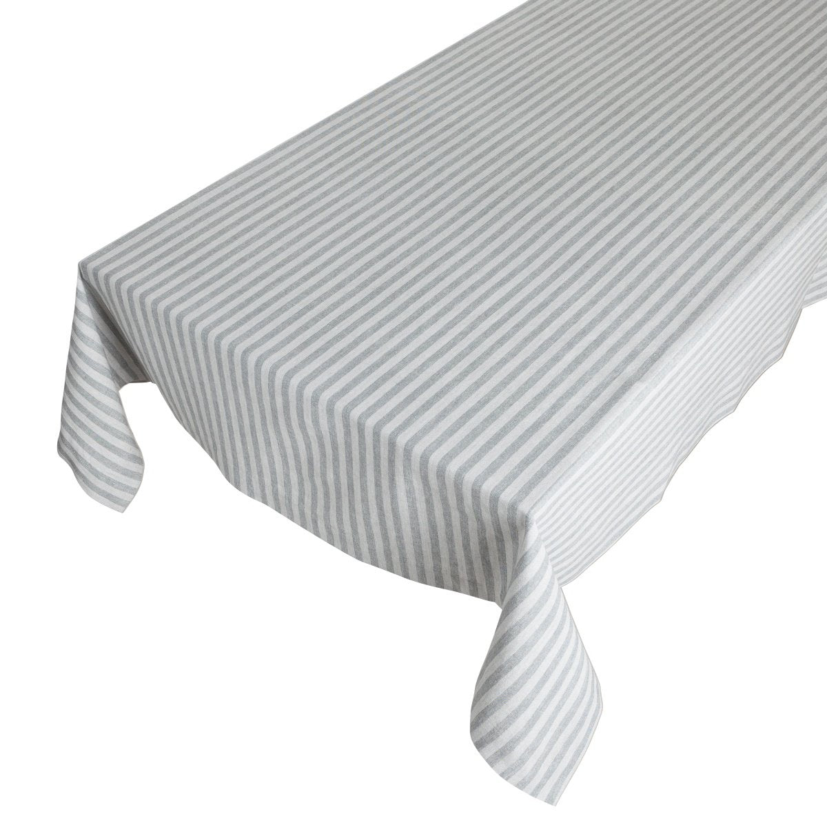 Medium Fine Stripe Tafelkleed Textiel donkergrijs 140x250cm
