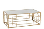 J-Line salontafel Lijnen -metaal/glas - goud