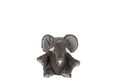 J-Line Olifant Pluche Polyester Grijs Klein