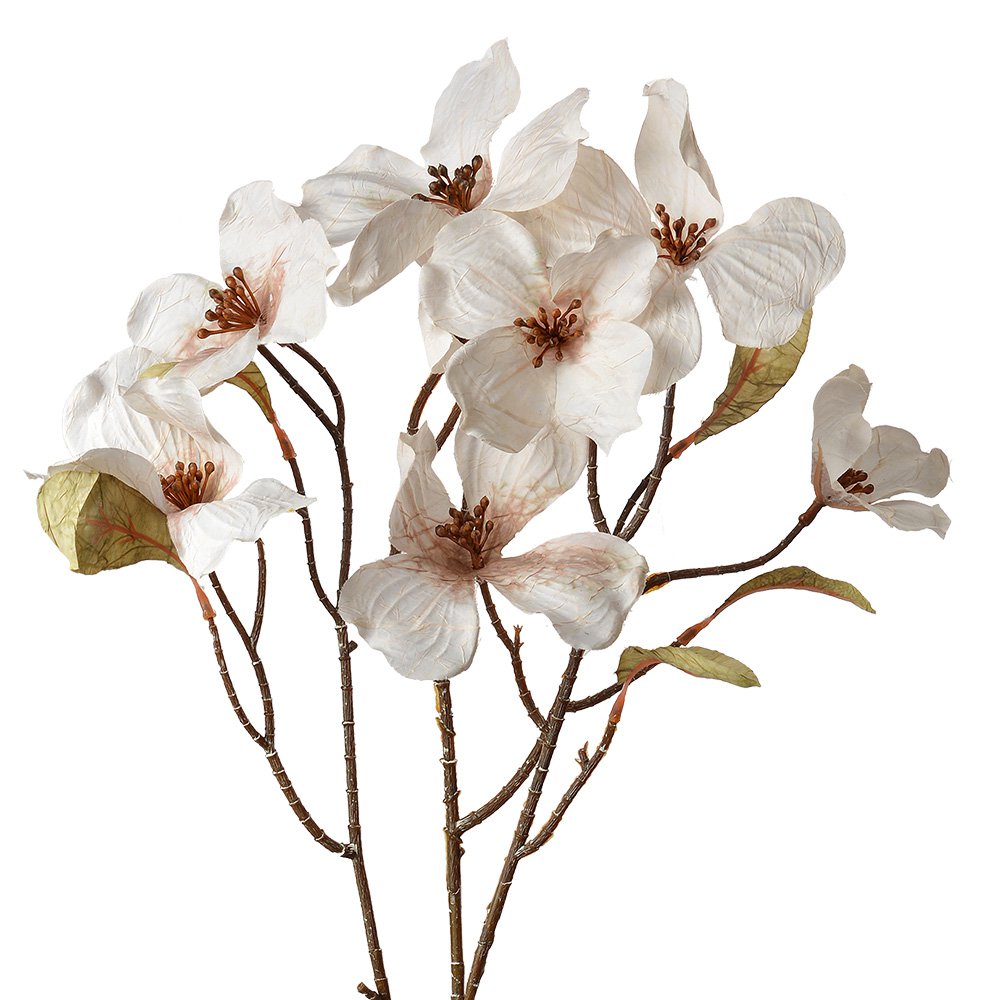 Kunstbloem 72 cm Wit Kunststof
