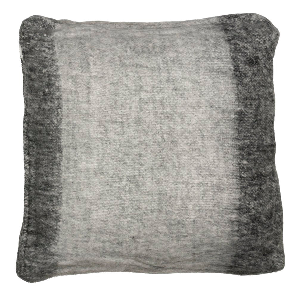 *kussen wol look gemeleerd grijs 45x45cm*