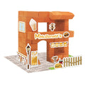 Bouwpakket Steam DIY Drive-In Snackbar- Steen- eerst zelf steentjes maken en daarna bouwen!
