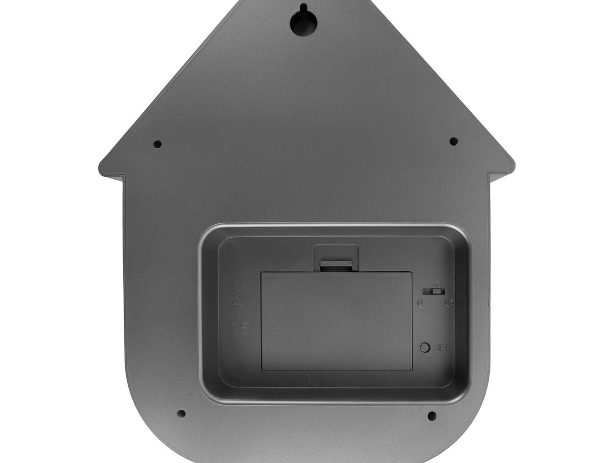Wandklok Modern Koekoek Metallic