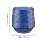 Windlicht Bezamby Blauw 14x14cm