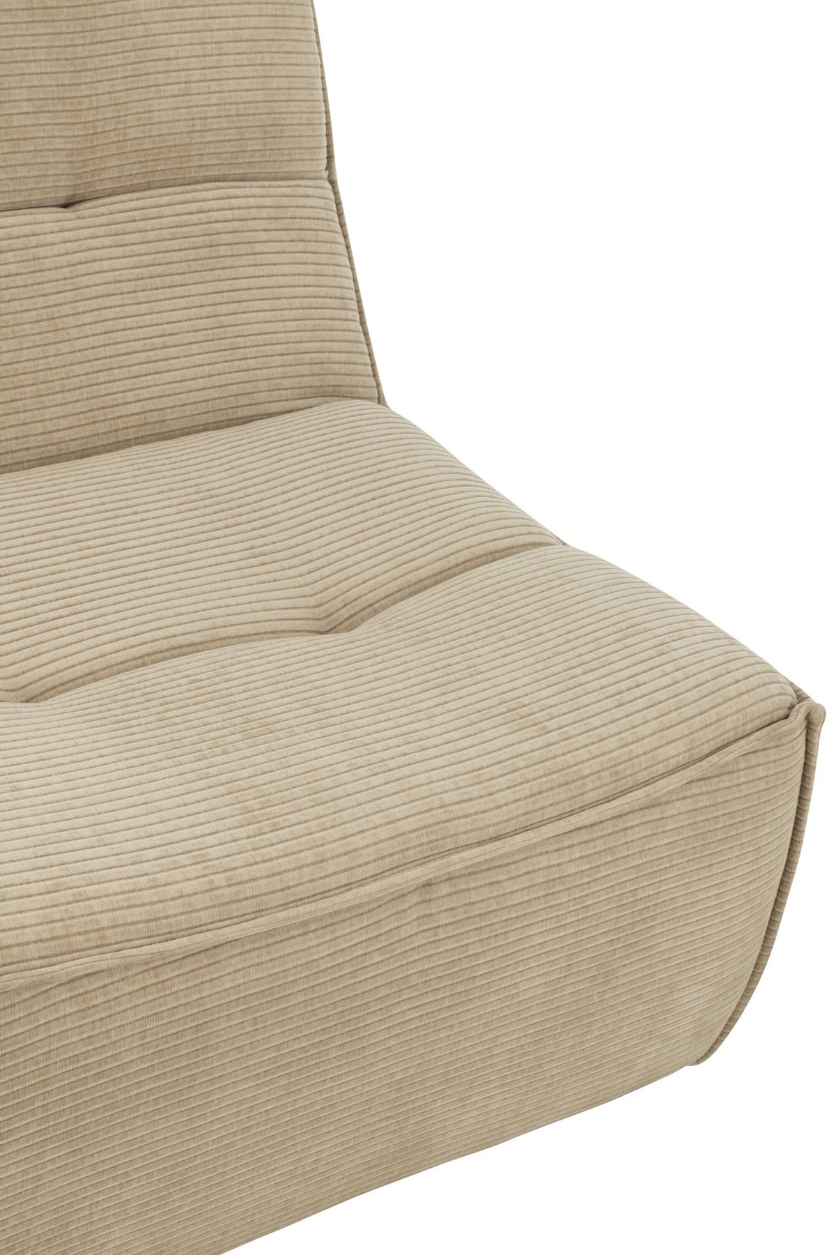 J-Line Sofa Grid Populierenhout/Schuim Donker Beige